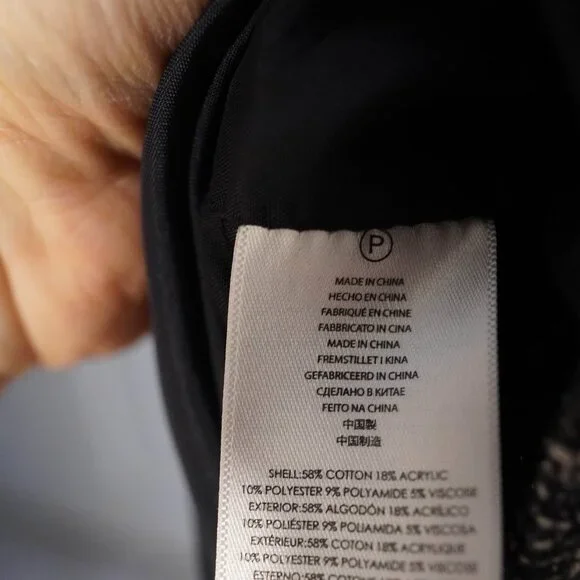 Michael Kors Sleeveless Tweed Sheath Dress Size 20W Navy White Professional - Picture 4 of 4